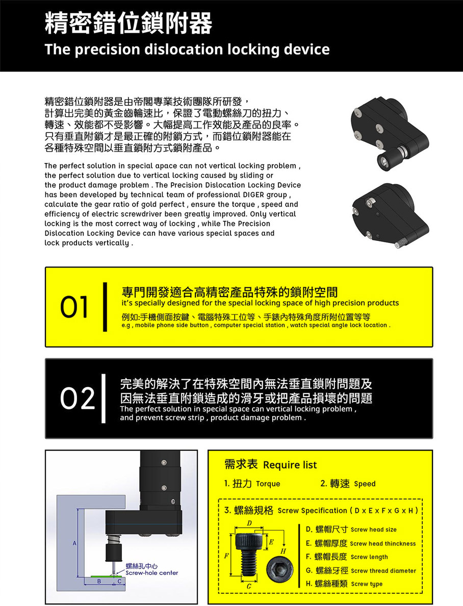 Precision dislocation electric driver -Z type electric batch